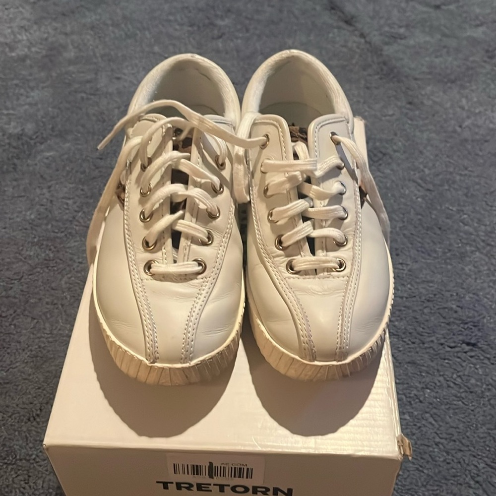 Tretorn Nylite sneakers   Leather with animal print suede
